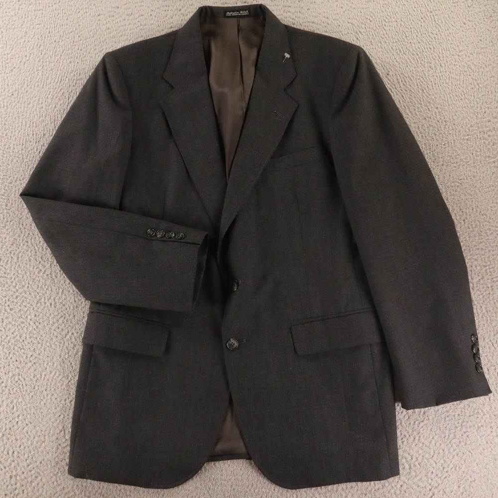 VTG Hopsack Jacket M 40R Gray 100% Wool Blazer‎ Made in USA Blazer Sport Coat